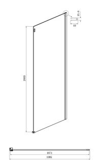 Душевой уголок Ambassador Benefit 19021202HB-110HB 130x110см чёрный/прозрачное